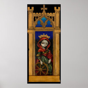 Icono de Santa Catalina Imagen de arte gótico