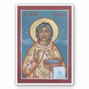 Icono de Santa Olga del Pegatina de Alaska