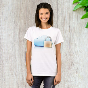 Icono de seguridad de Internet Camiseta segura Pad