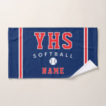 Icono de Softbol, Nombre Personalizado y Escuela, 