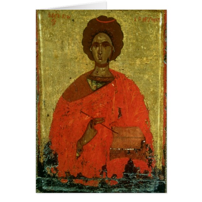 Icono de St. Pantaleon de Nicomedia (Frente)