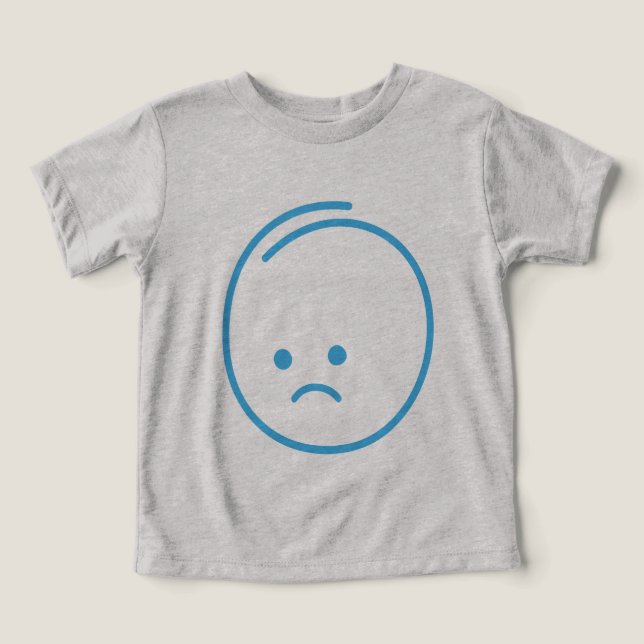 Icono de tristeza minimalista (Diseño delantero )