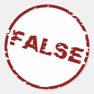 Icono de validación - FALSO - Pegatina
