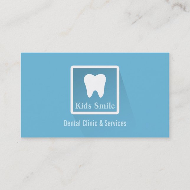Icono dental moderno Tarjetas dentales para empres (Anverso)