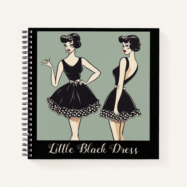 Icono LBD - Pequeño Diario de Moda de Vestido Negr (Anverso)