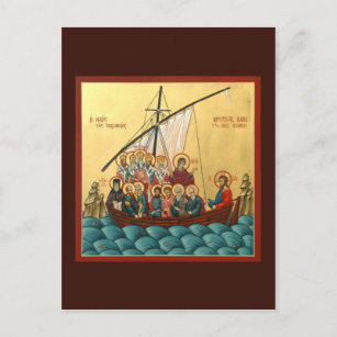 Icono místico de la tarjeta de oración de la Santa
