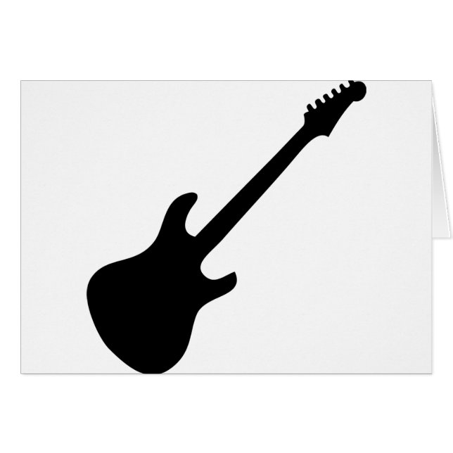 icono negro de la e-guitarra (Anverso (Horizontal))