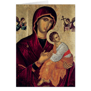 Icono que representa a la madre santa de la pasió