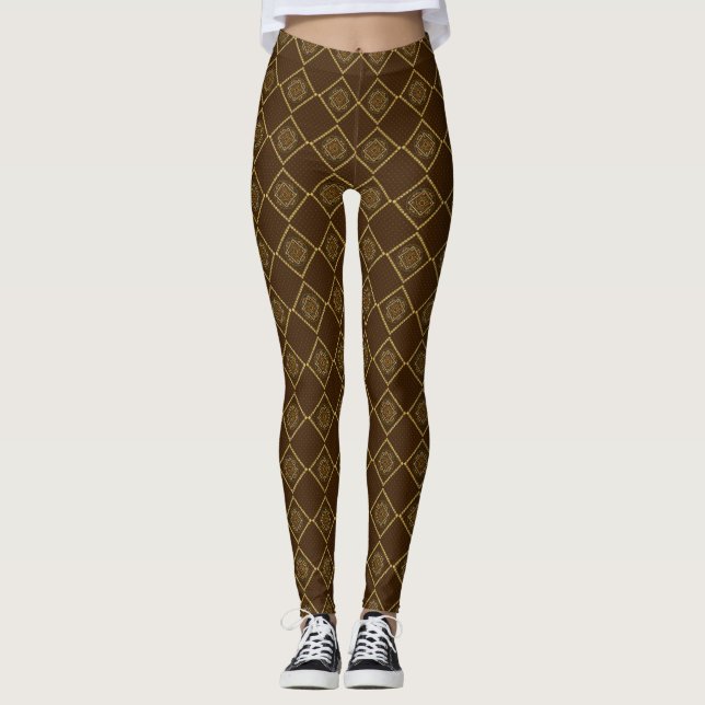 Iconos de Acción de Gracias Leggings (Anverso)
