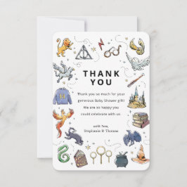 Iconos de Harry Potter Tarjeta de Agradecimiento p