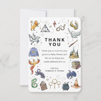 Iconos de Harry Potter Tarjeta de Agradecimiento p