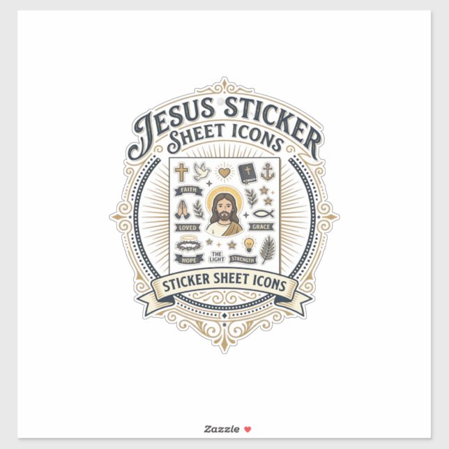 Iconos de hoja de pegatinas de Jesús Hoja de pegat (Hoja)