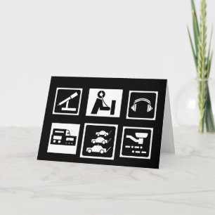 Iconos de radioaficionados Tarjeta de nota o salud