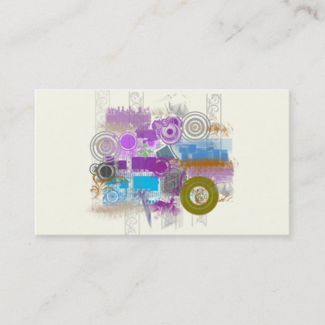 Iconos - Grunge retro - tarjetas del perfil del (Anverso)