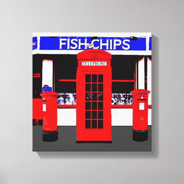 Iconos ingleses lienzos de arte moderno (Anverso)