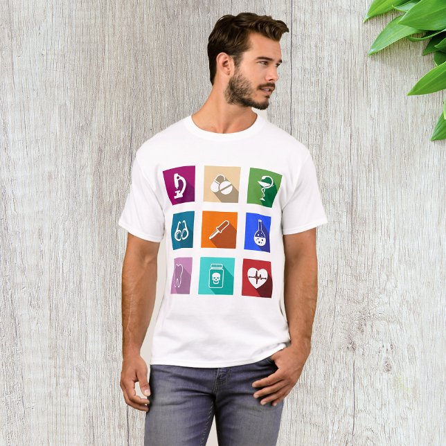 Iconos médicos hombres camiseta (Subido por el creador)