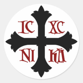 ICXC NIKA Cross Pegatina