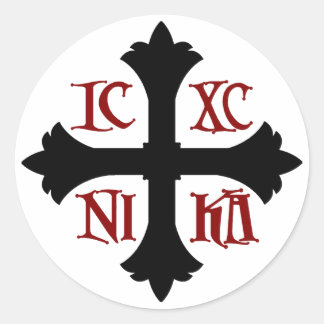 ICXC NIKA Cross Pegatina