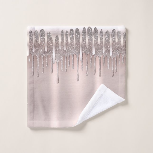 Icy Pink Rose Gold Diamond Purpurina Sparkle Drin (Toallita)