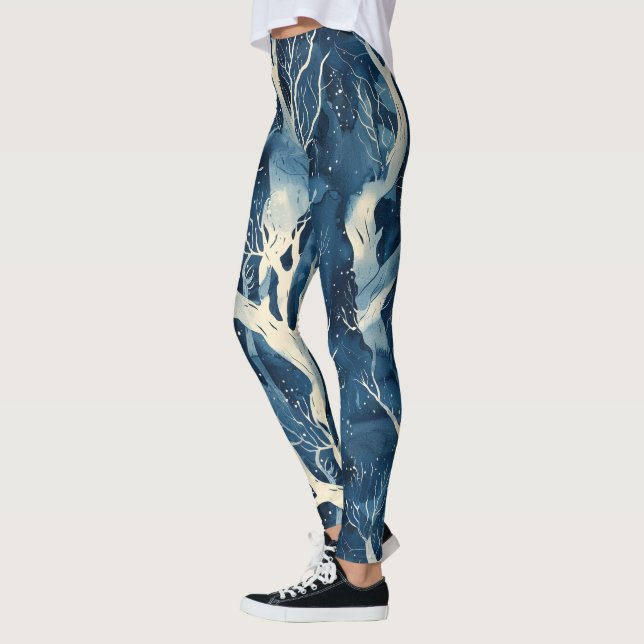 Icy Winter Pattern Leggings (Izquierda)