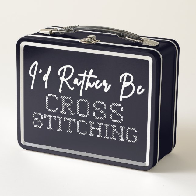 I'd Rather Be Cross Stitching - Cross Stitcher (Anverso)