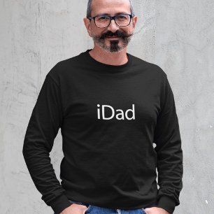 iDad (i Dad) - Camisa de manga larga negra para pa