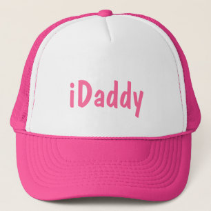 iDaddy gorra de papá, padre blanco rosado