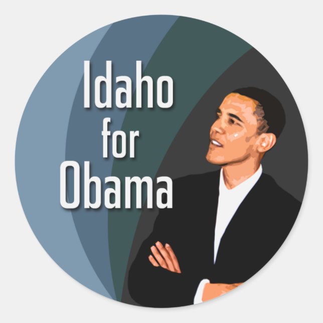 Idaho para los Pegatinas de Obama (Anverso)
