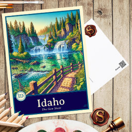 Idaho | Postal con cubierta de estilo anime