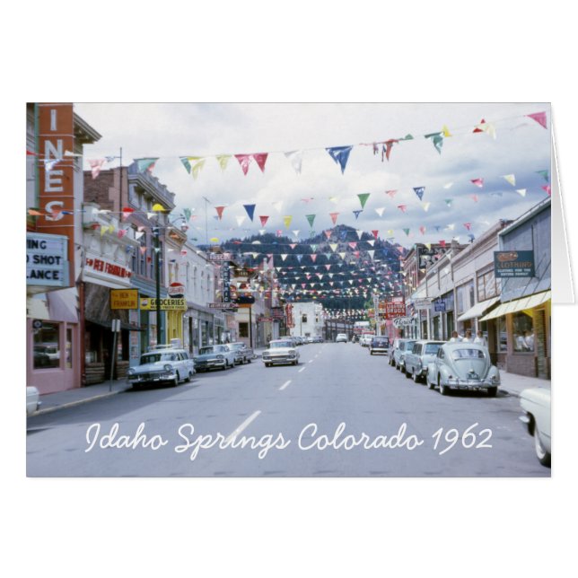 Idaho Springs Colorado Greeting Card (Anverso (Horizontal))