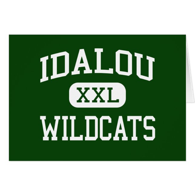 Idalou - gatos monteses - High School secundaria - (Anverso (Horizontal))