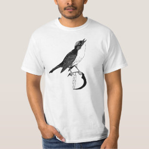 Idea de diseño en línea de camiseta para aves Guay