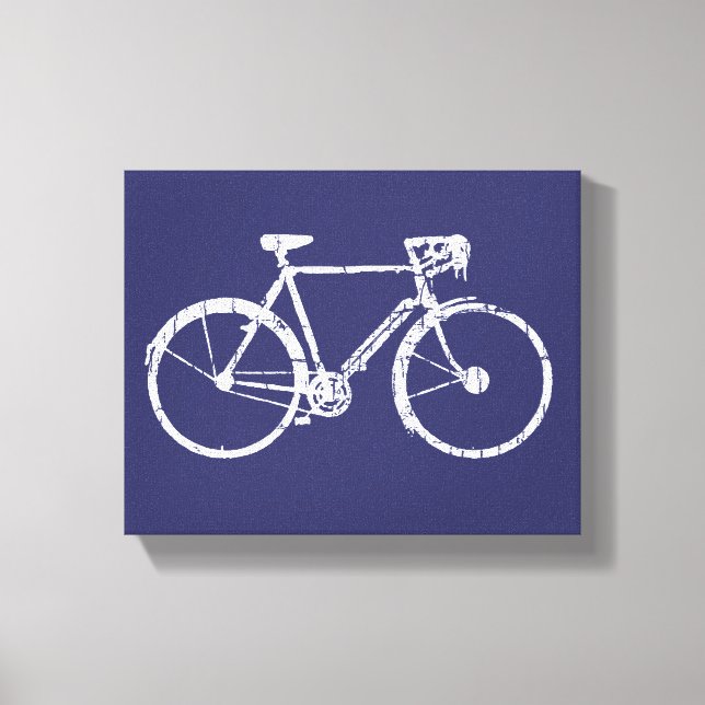 Idea de la pared de decoración azul de la biciclet (Anverso)