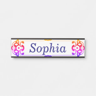 Idea de la placa del nombre de la puerta del