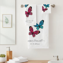 Idea de regalo boda: Juego de toallas de baño con