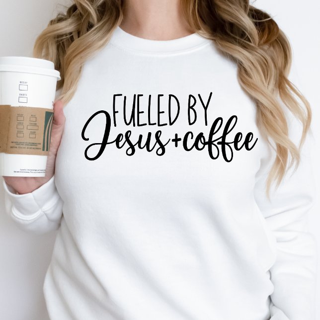Idea de regalo de Jesús y café sudaderas (Subido por el creador)