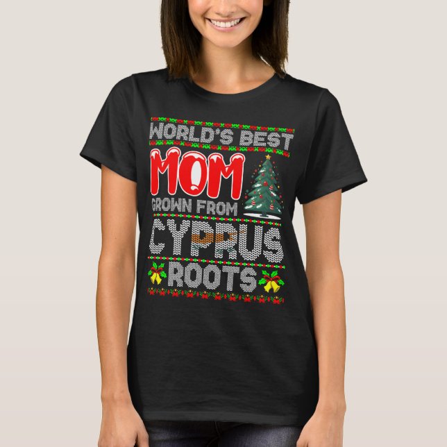 Idea de regalo de Navidad para mamá Chipre Suéter  (Anverso)