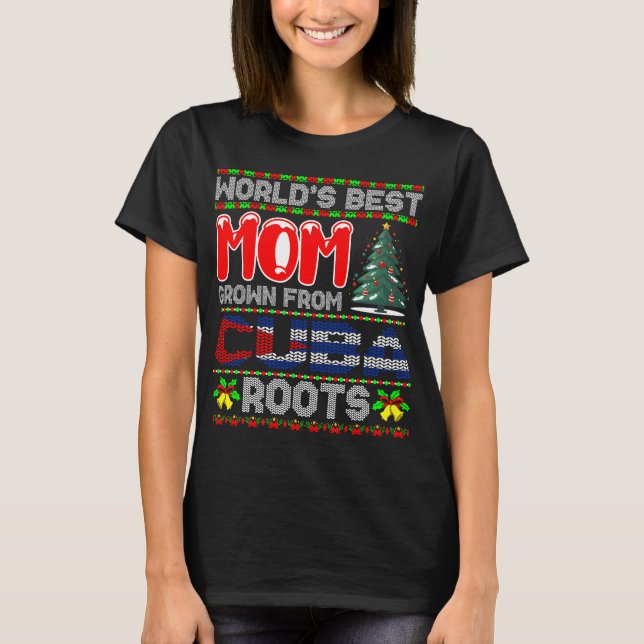 Idea de regalo de Navidad para mamá Cuba Suéter fe (Anverso)