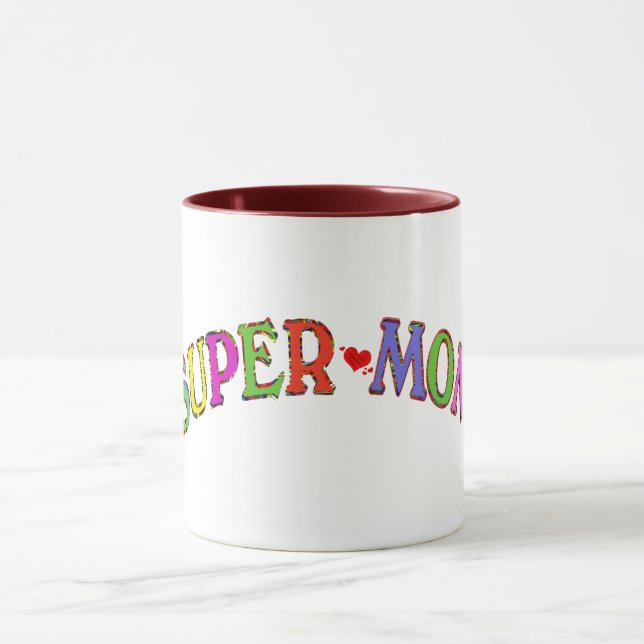 idea de regalo de tazas para el día de mamá super  (Centro)