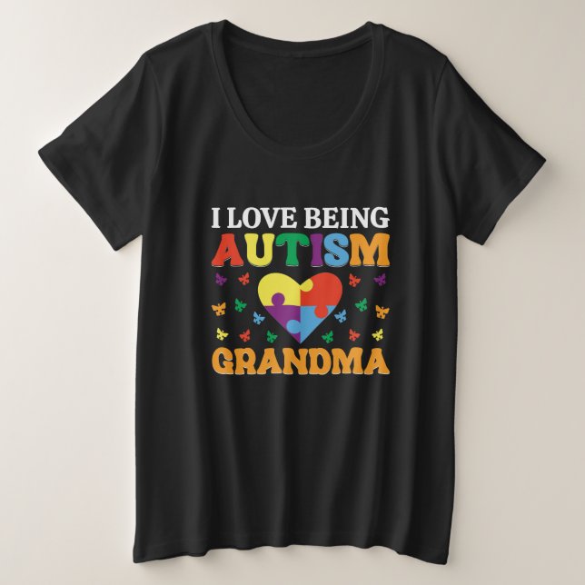 Idea de regalo para la abuela del autismo, abuela  (Anverso del diseño)