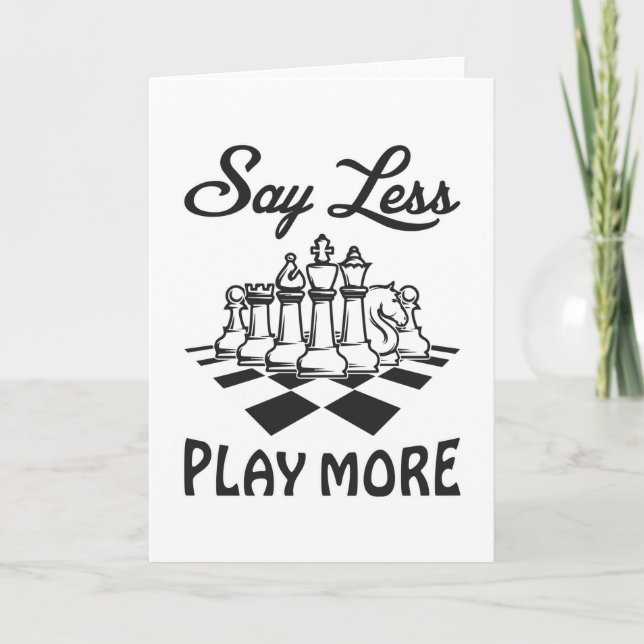 Idea de regalo para la tarjeta de ajedrez de ajedr (Anverso)