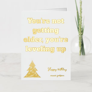Idea de regalo única de la tarjeta de cumpleaños G
