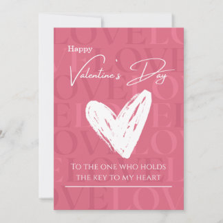 Idea de tarjeta romántica del Día de San Valentín