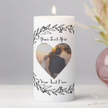 Idea de velas de recuerdo de imágenes personalizad