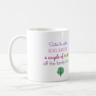 Idea del regalo para la taza de café de la hermana