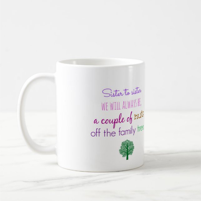 Idea del regalo para la taza de café de la hermana (Izquierda)