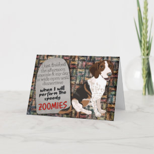 Idea divertida de tu tarjeta de cumpleaños Beagle