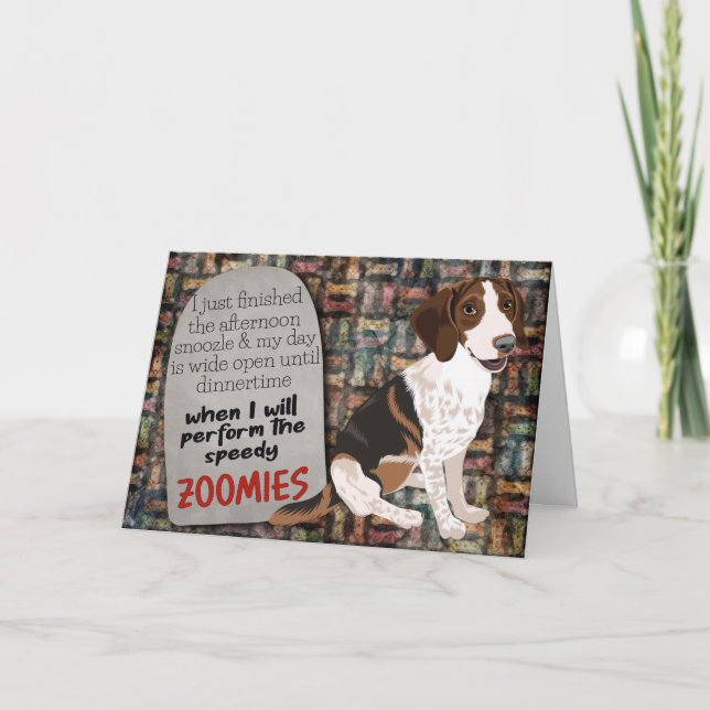 Idea divertida de tu tarjeta de cumpleaños Beagle (Anverso)