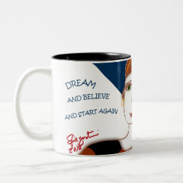 Ideal y crea la taza del dos-tono 11oz