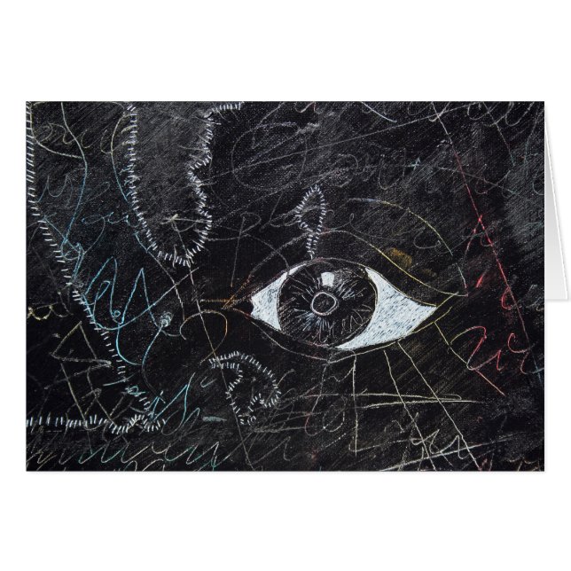 Ideas Blanches et Tableaux Noirs Tarjeta de 2 deta (Anverso (Horizontal))